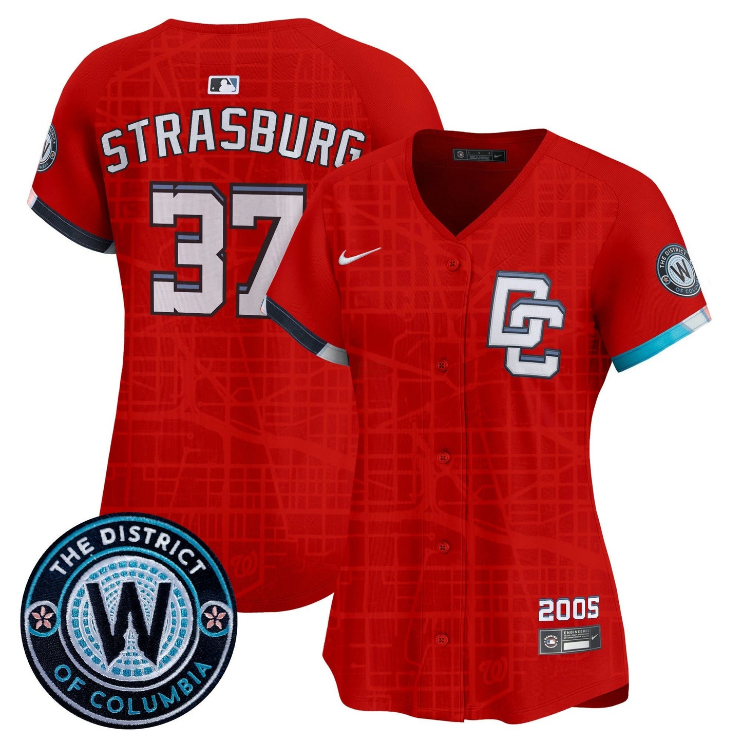 Camisa MLB Women’s Washington 2025 City Connect Vapor Premier Limited Jersey – Stitched
