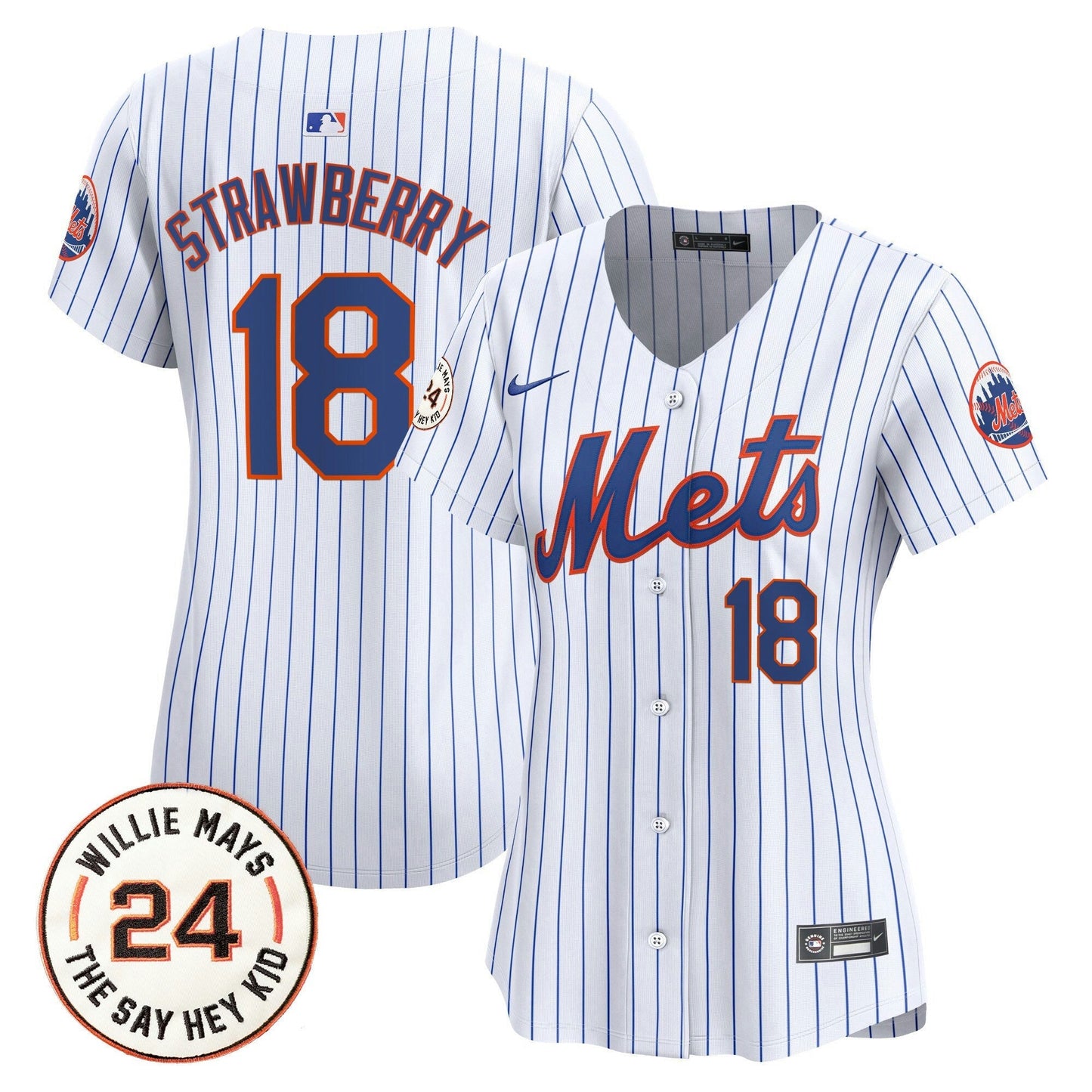 Camisa MLB Women’s Willie Mays Patch Vapor Premier Limited Jersey
