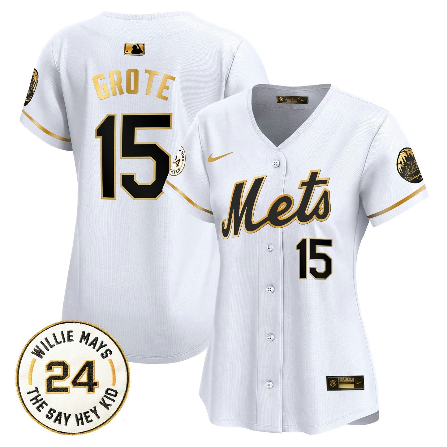 Camisa MLB Women’s Willie Mays Patch Vapor Premier Limited Jersey