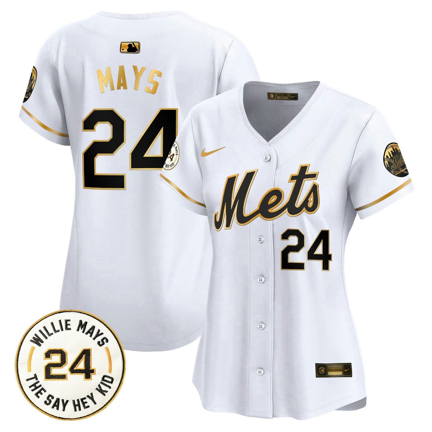 Camisa MLB Women’s Willie Mays Patch Vapor Premier Limited Jersey