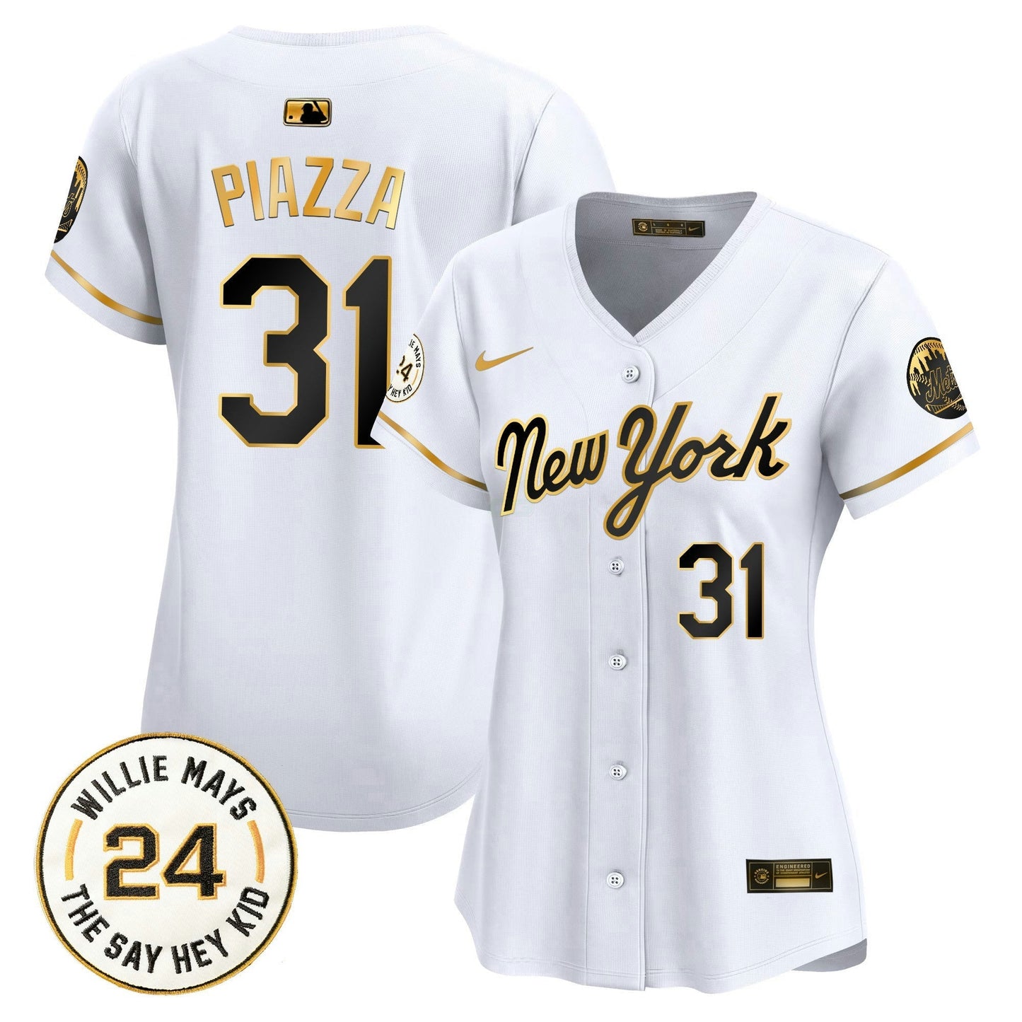 Camisa MLB Women’s Willie Mays Patch Vapor Premier Limited Jersey
