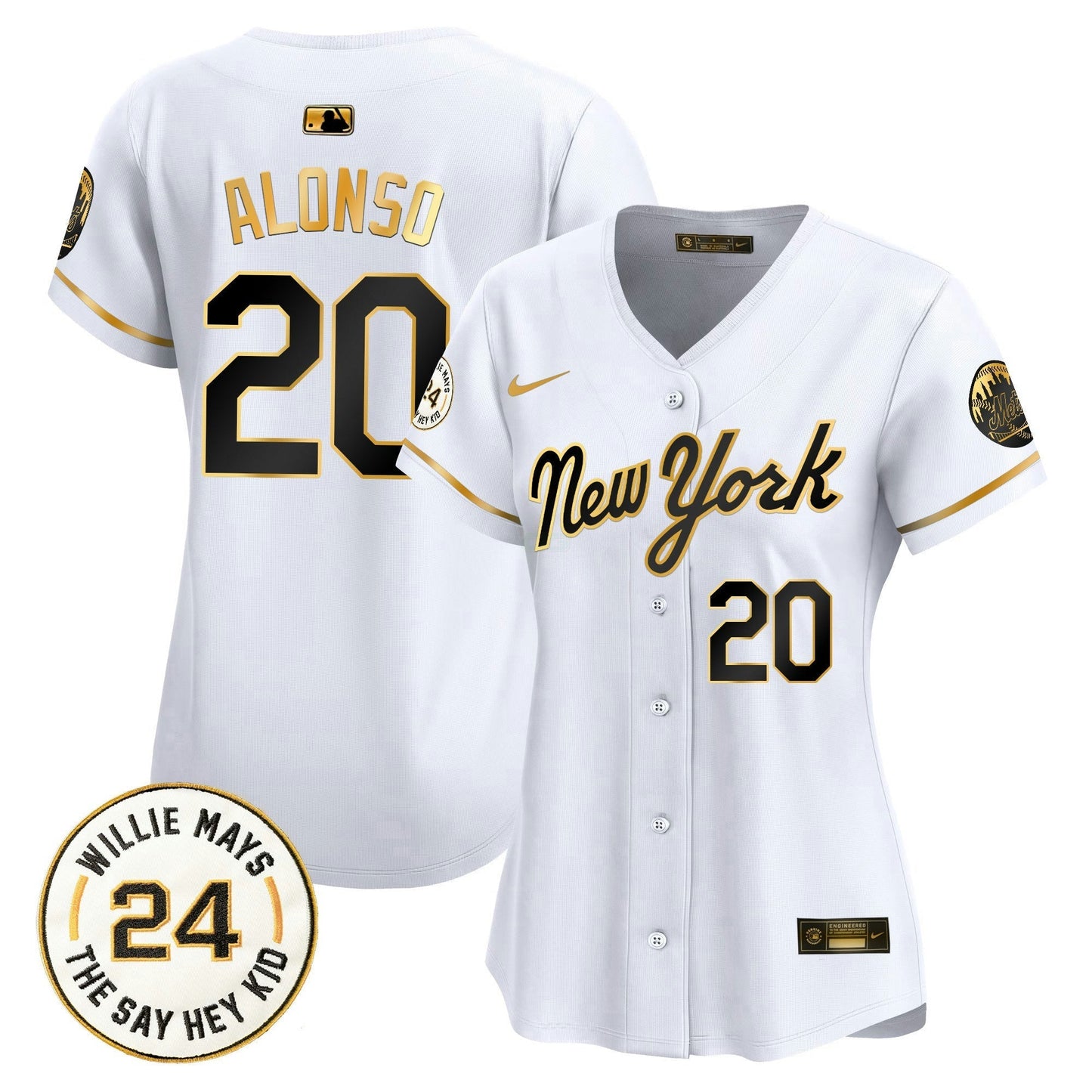 Camisa MLB Women’s Willie Mays Patch Vapor Premier Limited Jersey