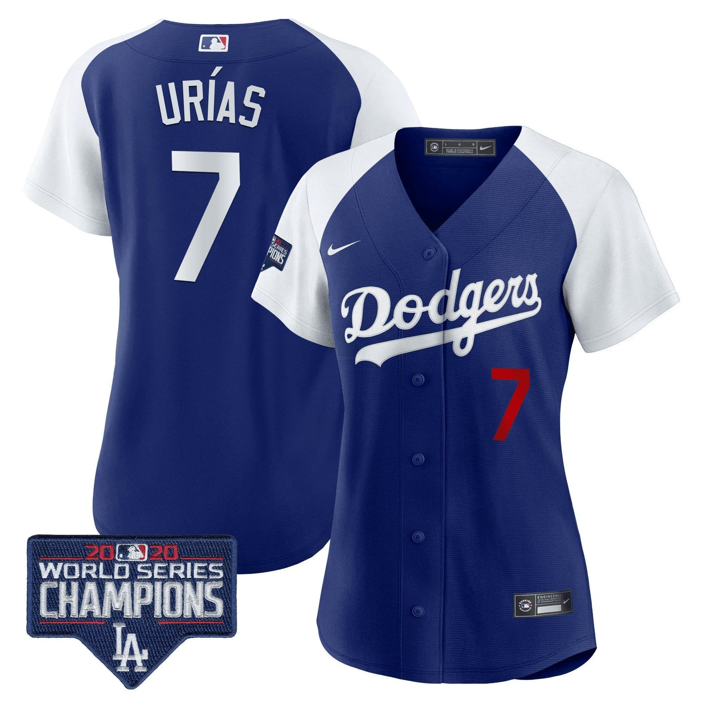 Camisa MLB Women’s World Series Champions Patch Jersey