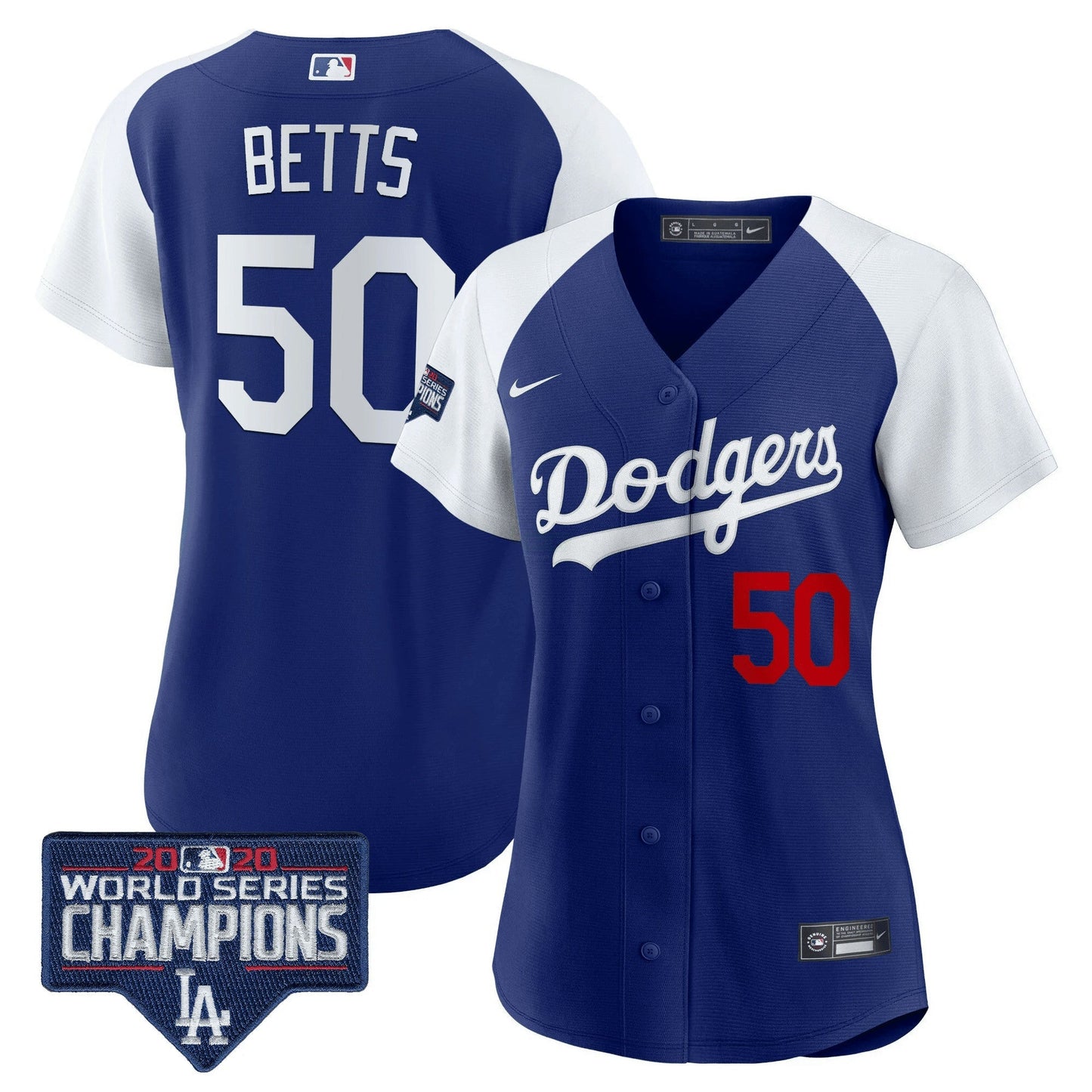 Camisa MLB Women’s World Series Champions Patch Jersey