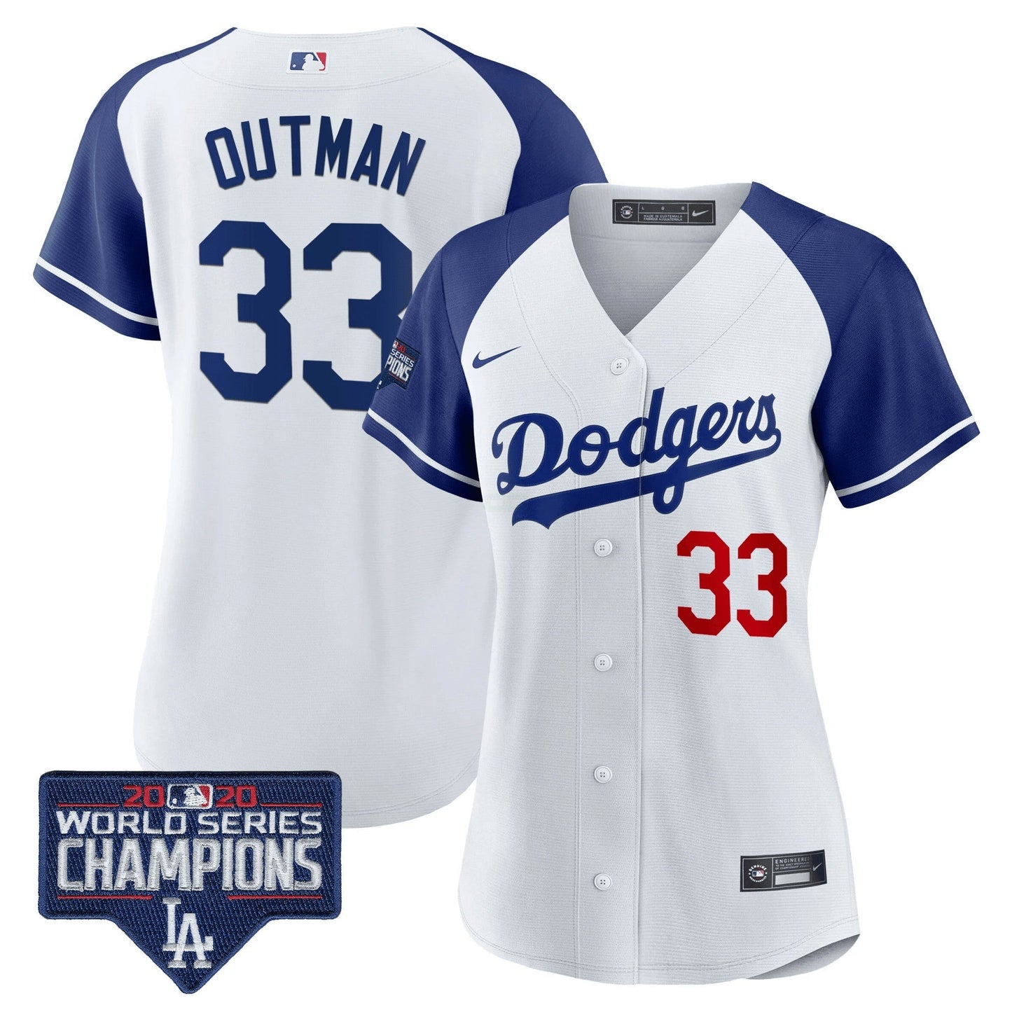 Camisa MLB Women’s World Series Champions Patch Jersey