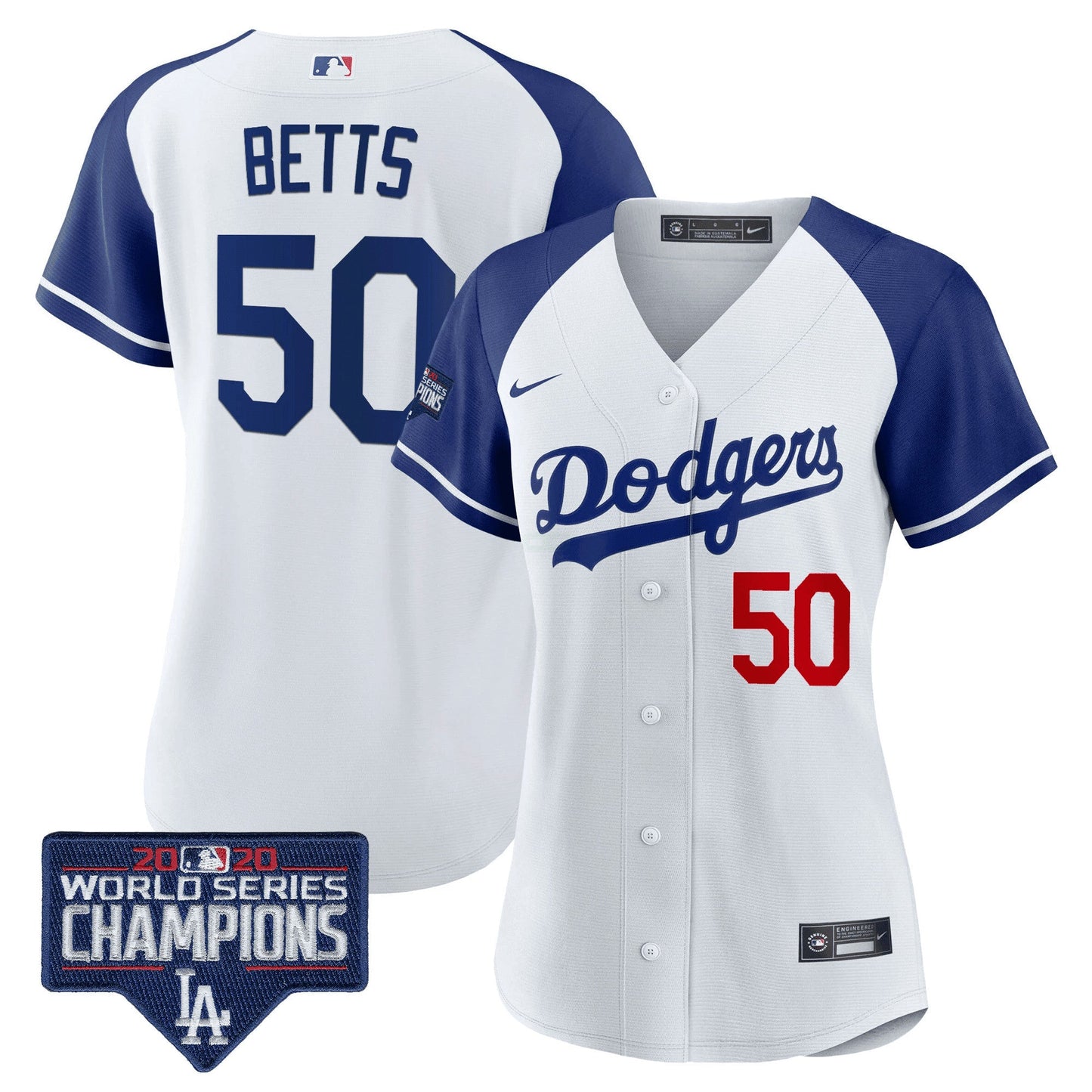 Camisa MLB Women’s World Series Champions Patch Jersey