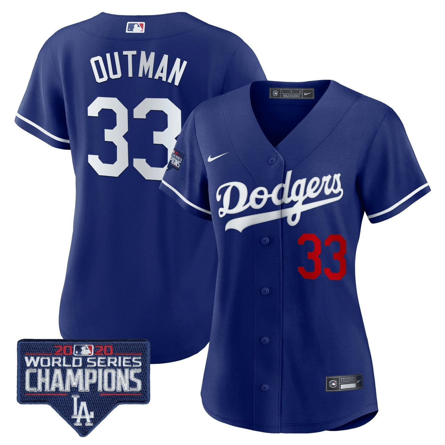 Camisa MLB Women’s World Series Champions Patch Jersey