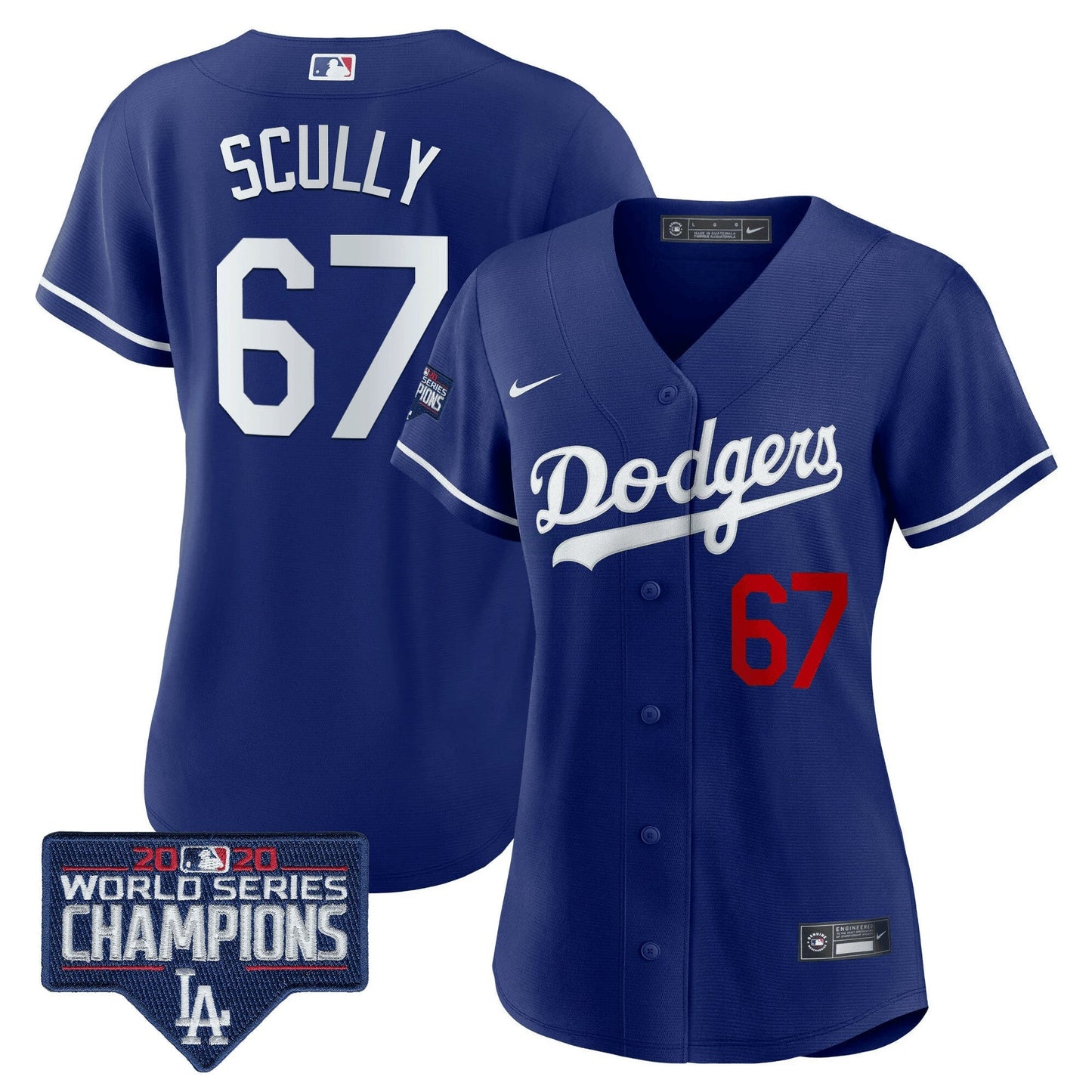 Camisa MLB Women’s World Series Champions Patch Jersey