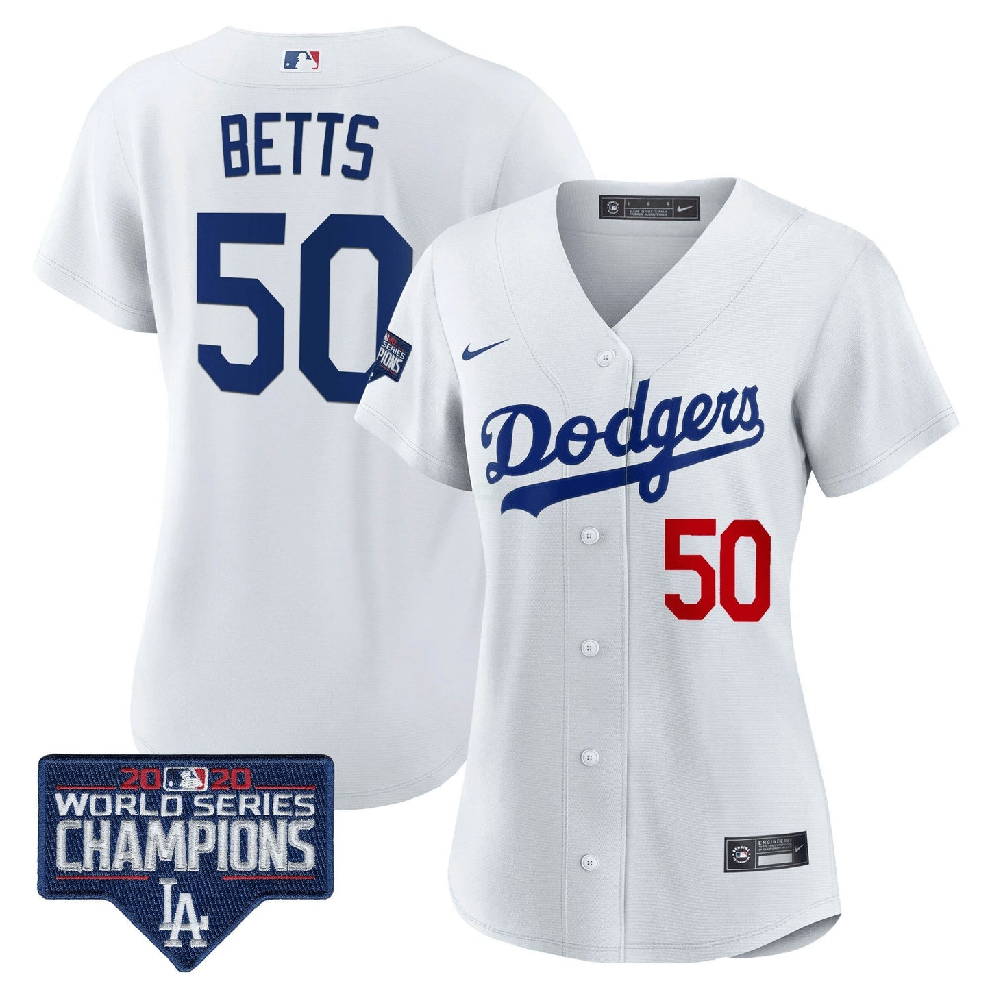 Camisa MLB Women’s World Series Champions Patch Jersey