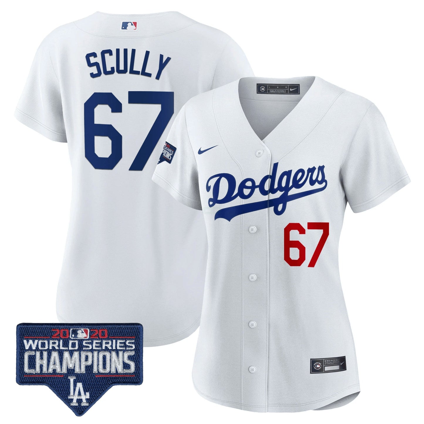 Camisa MLB Women’s World Series Champions Patch Jersey