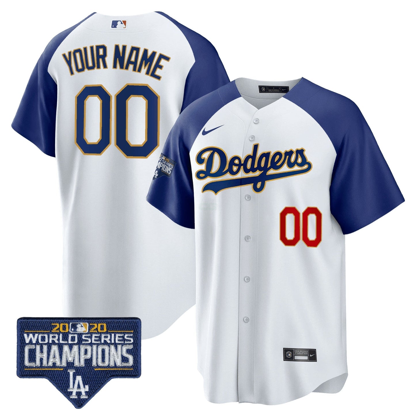 Camisa MLB World Series Champions Patch Cool Base Jersey