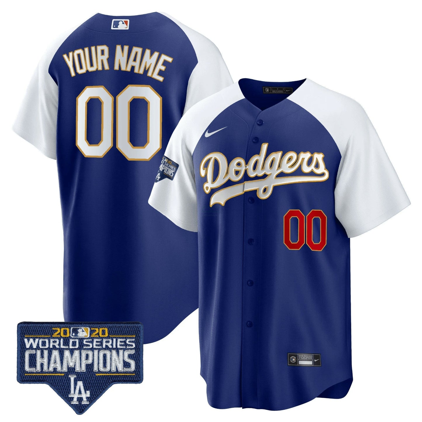 Camisa MLB World Series Champions Patch Cool Base Jersey