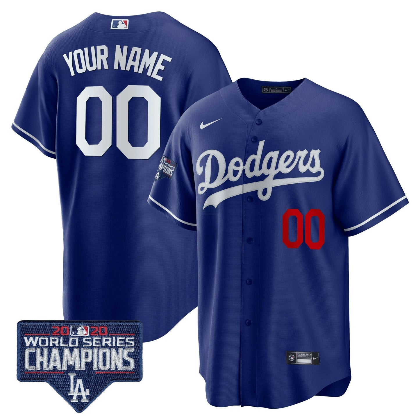 Camisa MLB World Series Champions Patch Cool Base Jersey