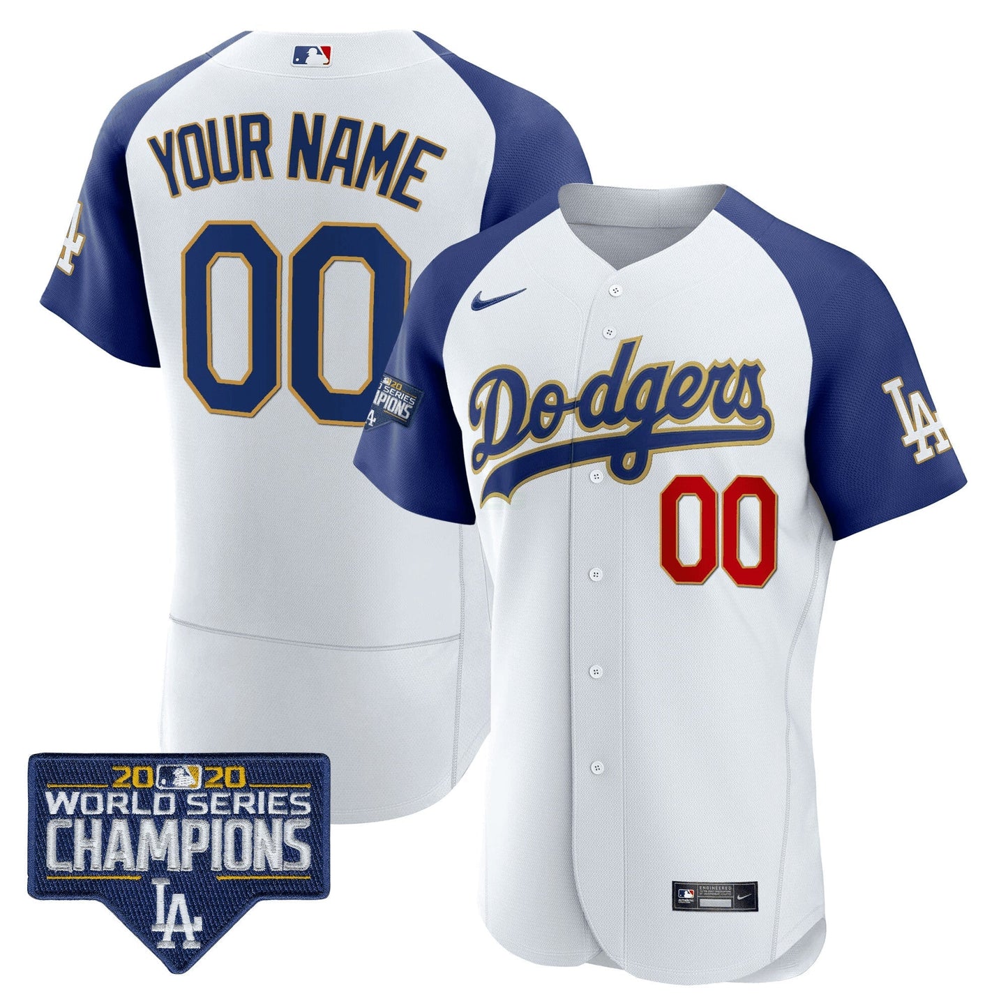 Camisa MLB World Series Champions Patch Flex Base Jersey