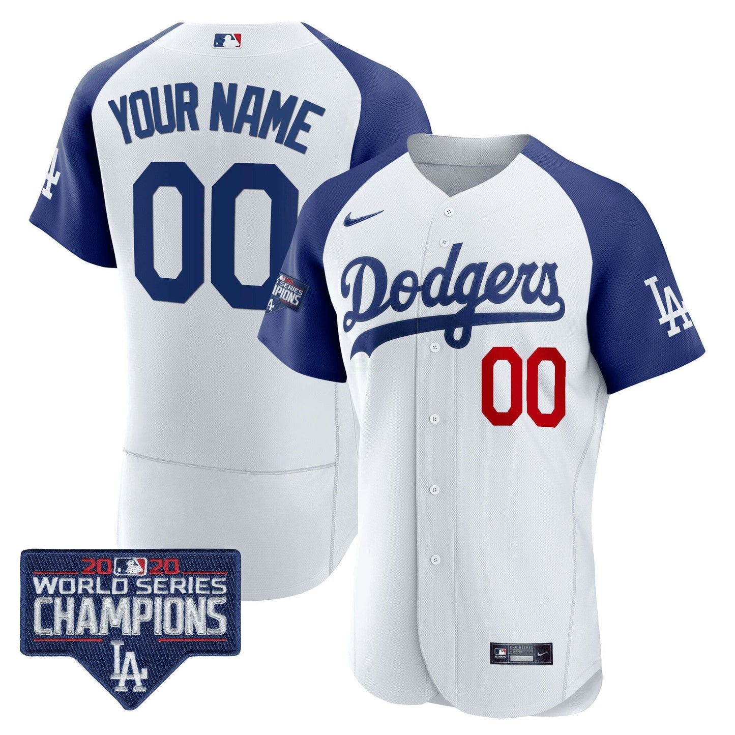 Camisa MLB World Series Champions Patch Flex Base Jersey