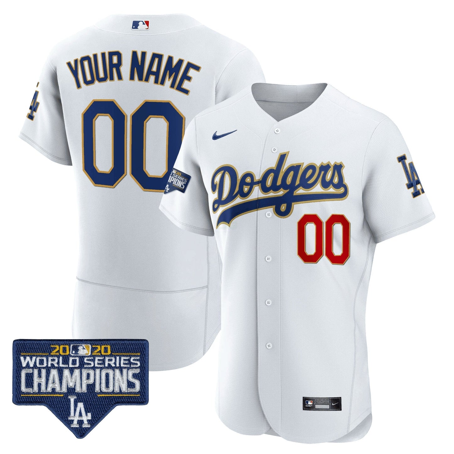 Camisa MLB World Series Champions Patch Flex Base Jersey
