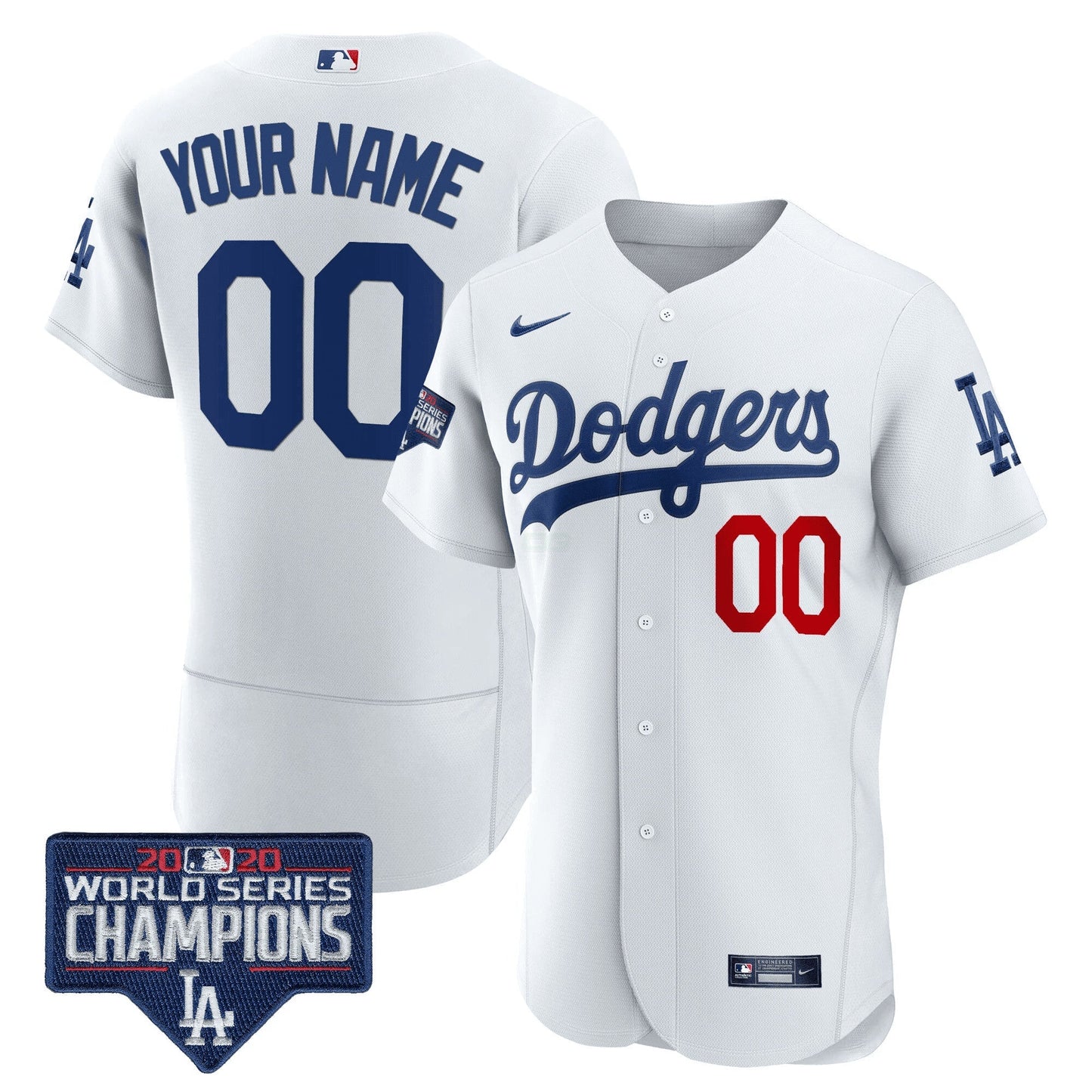 Camisa MLB World Series Champions Patch Flex Base Jersey