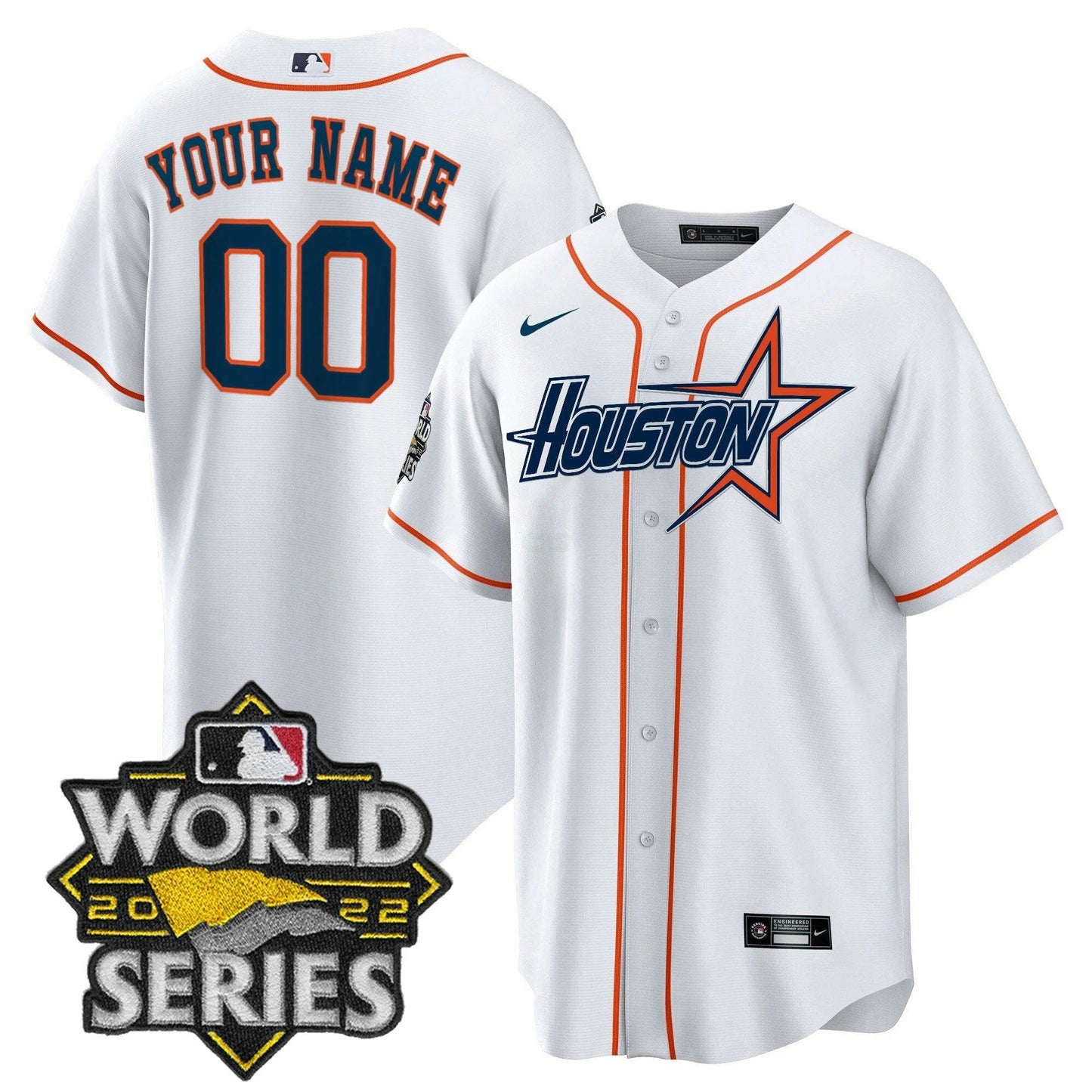 Camisa MLB World Series Preta Dourada Special Jersey