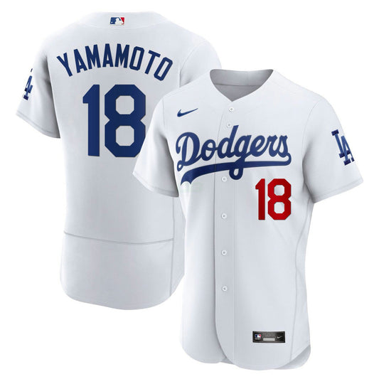 Camisa MLB Yoshinobu Yamamoto Los Angeles White Jersey - Branca