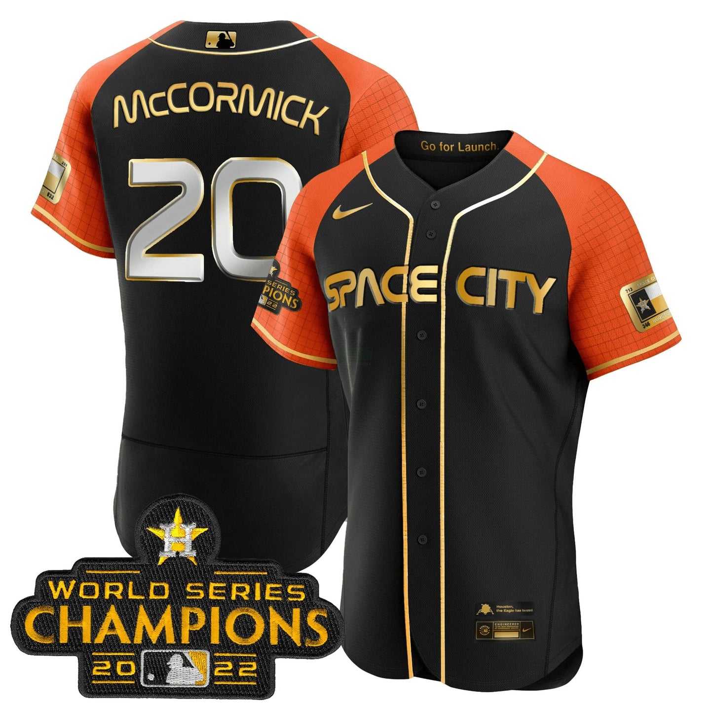 Camisa MLB Youth’s 2023 Space City Champions Flex Jersey