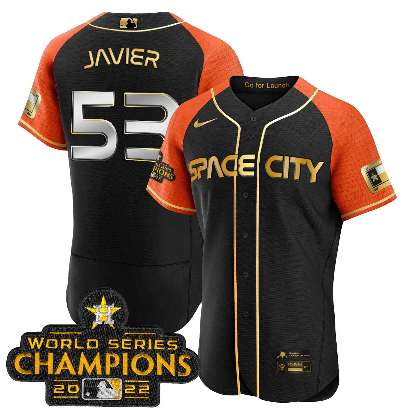 Camisa MLB Youth’s 2023 Space City Champions Flex Jersey