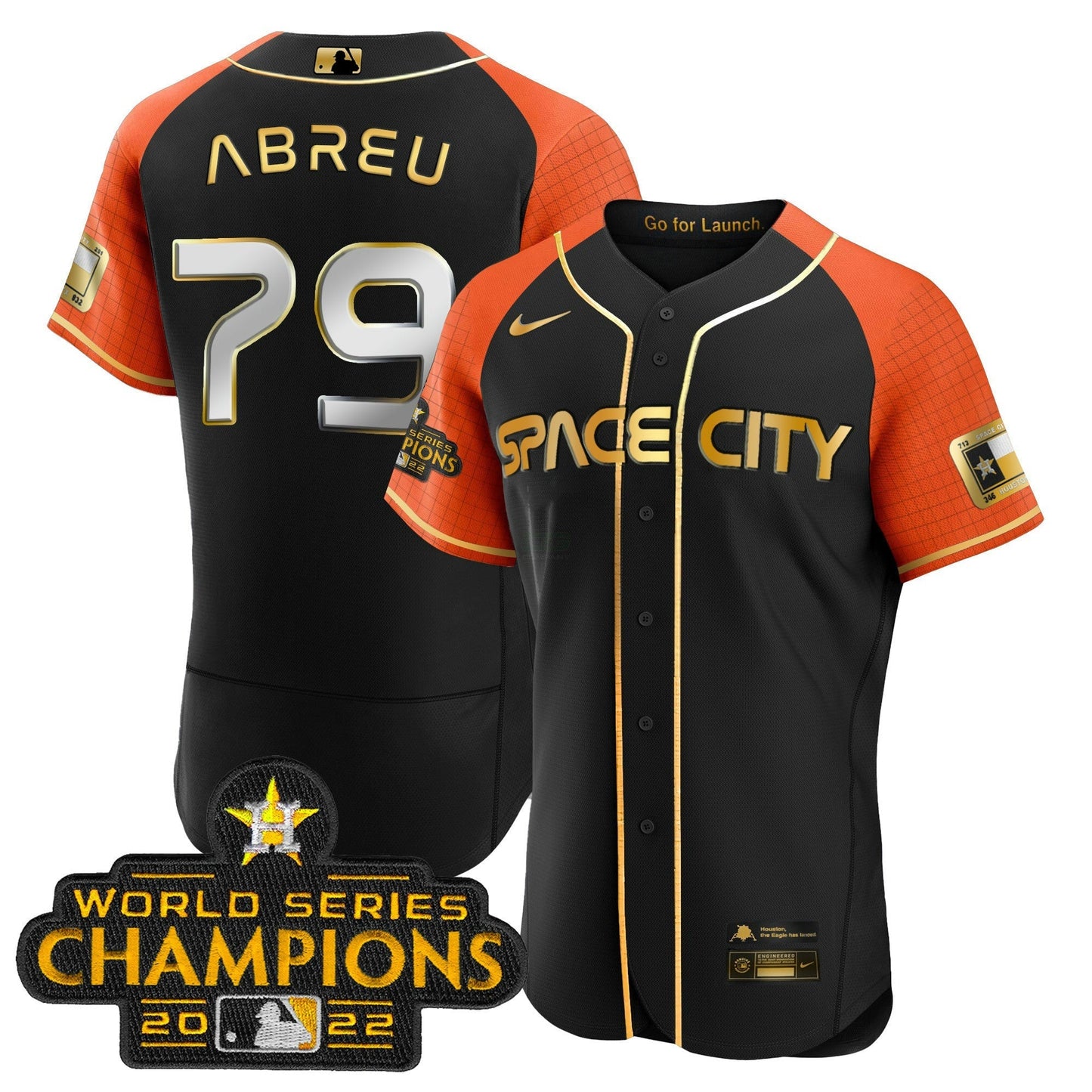 Camisa MLB Youth’s 2023 Space City Champions Flex Jersey