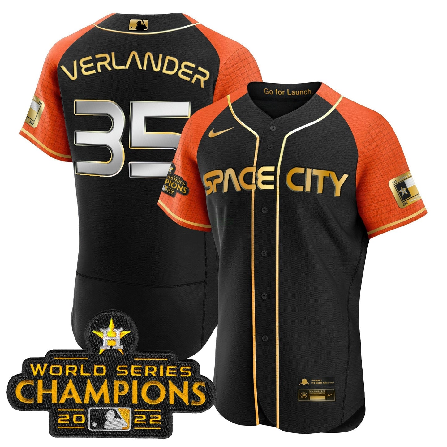 Camisa MLB Youth’s 2023 Space City Champions Flex Jersey