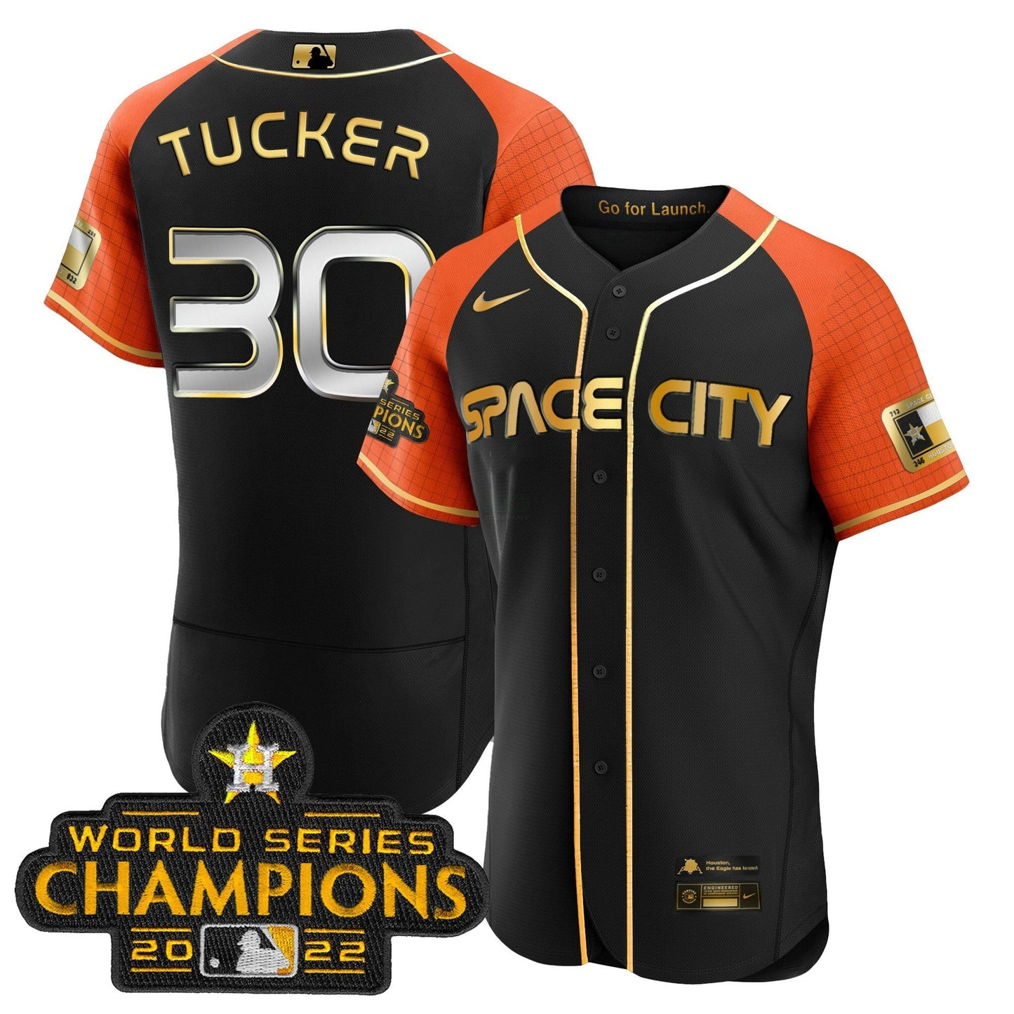 Camisa MLB Youth’s 2023 Space City Champions Flex Jersey