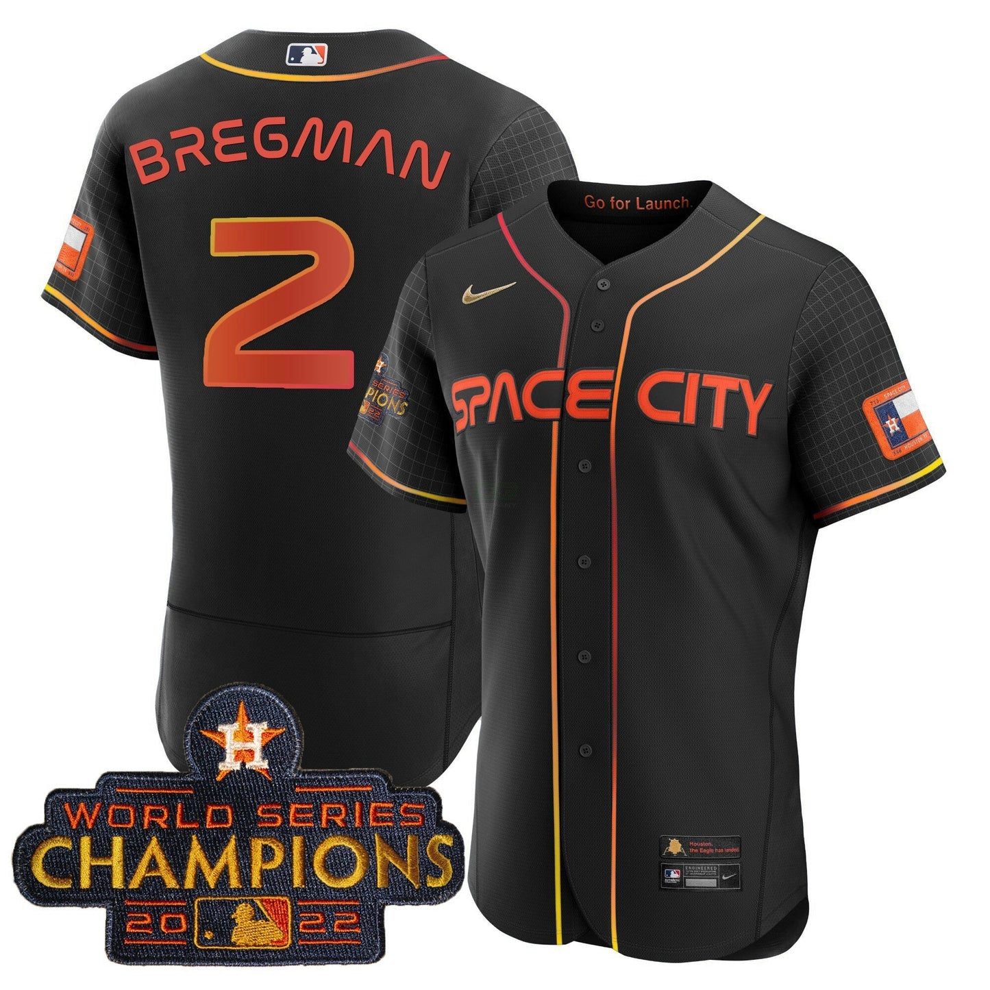 Camisa MLB Youth’s 2023 Space City Champions Flex Jersey
