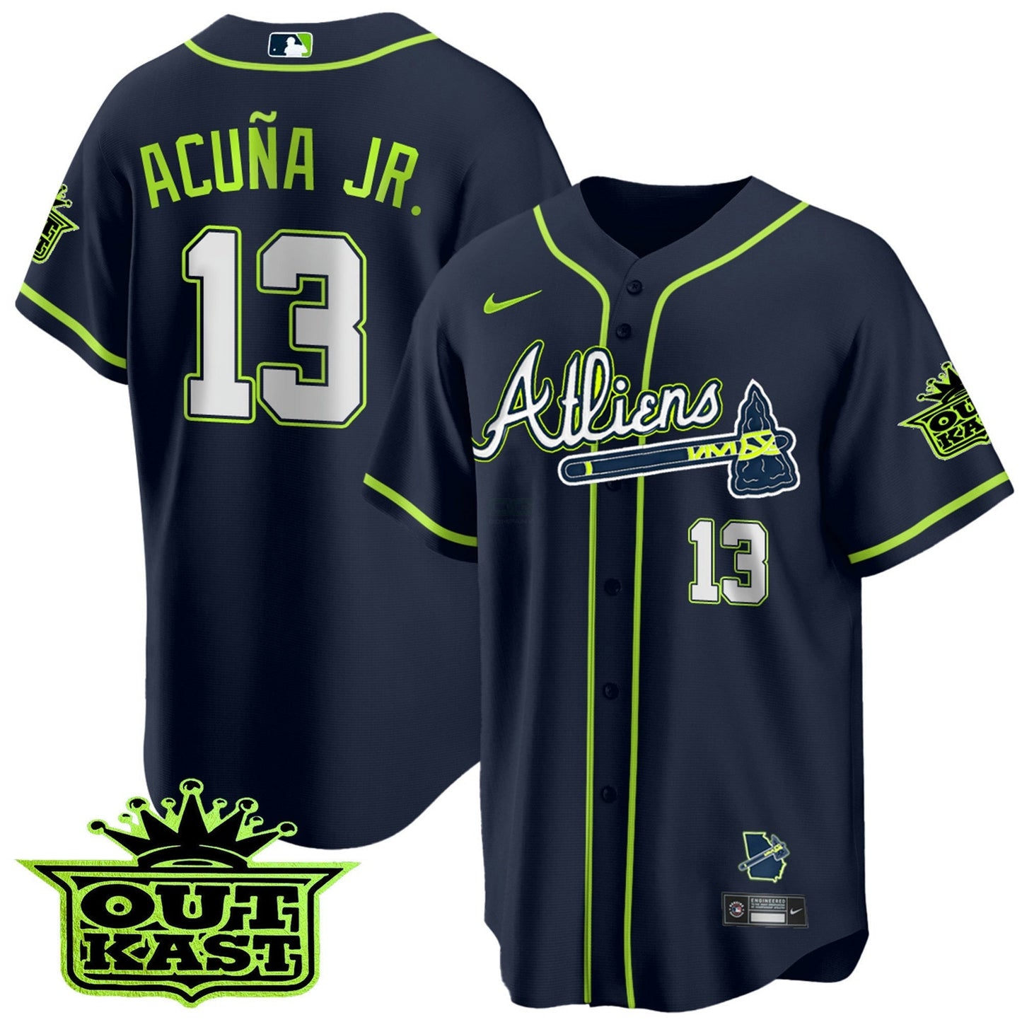 Camisa MLB Youth’s Atlanta Atliens Cool Base Jersey