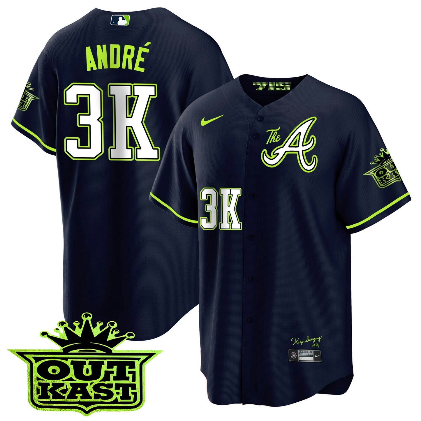 Camisa MLB Youth’s Atlanta Atliens The A Cool Base Jersey