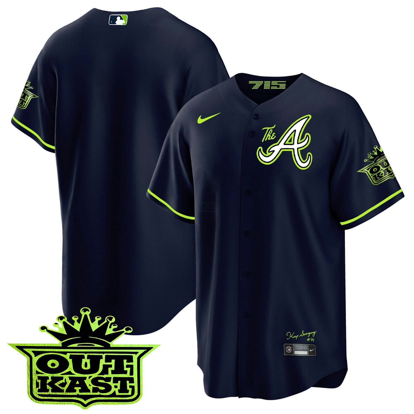 Camisa MLB Youth’s Atlanta Atliens The A Cool Base Jersey