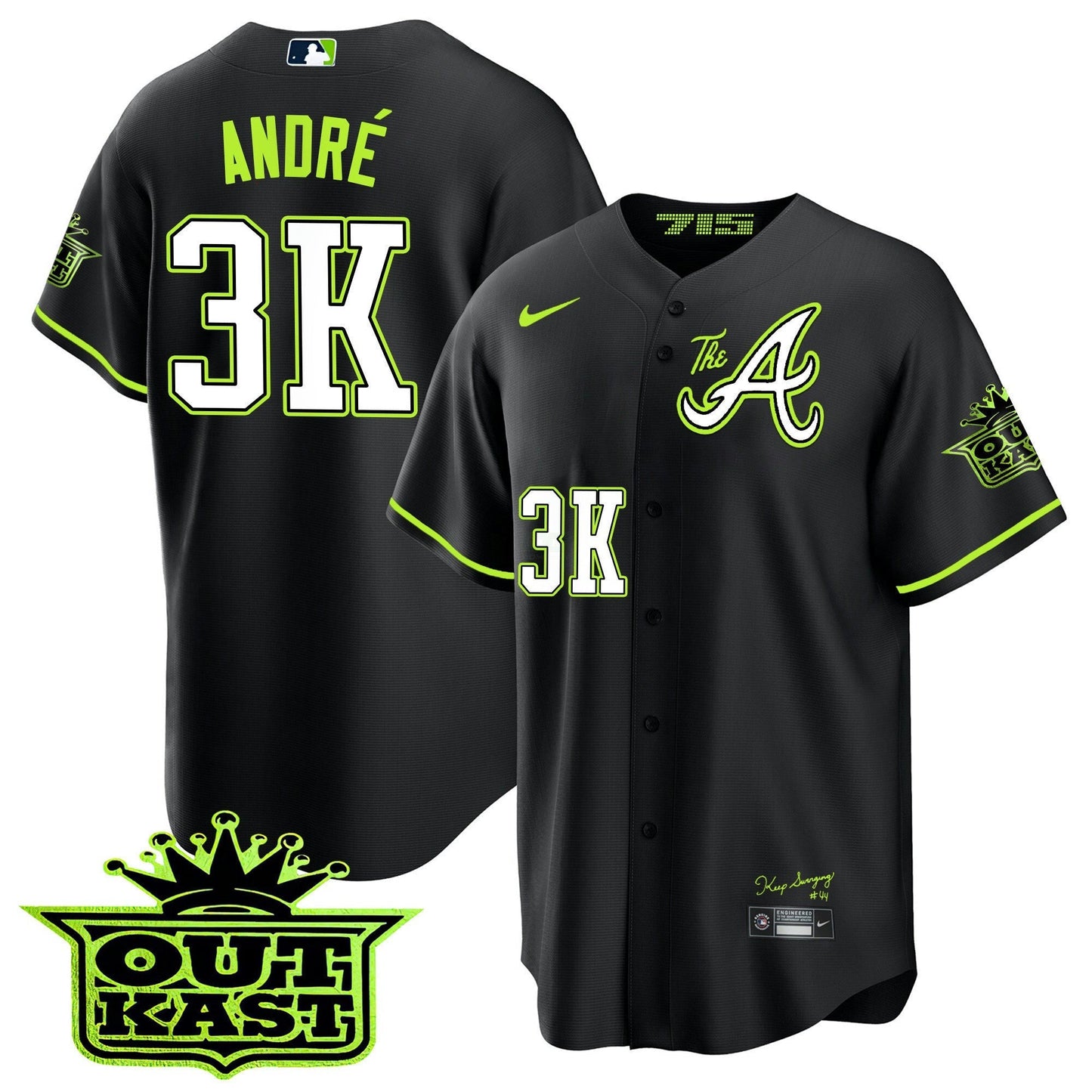 Camisa MLB Youth’s Atlanta Atliens The A Cool Base Jersey