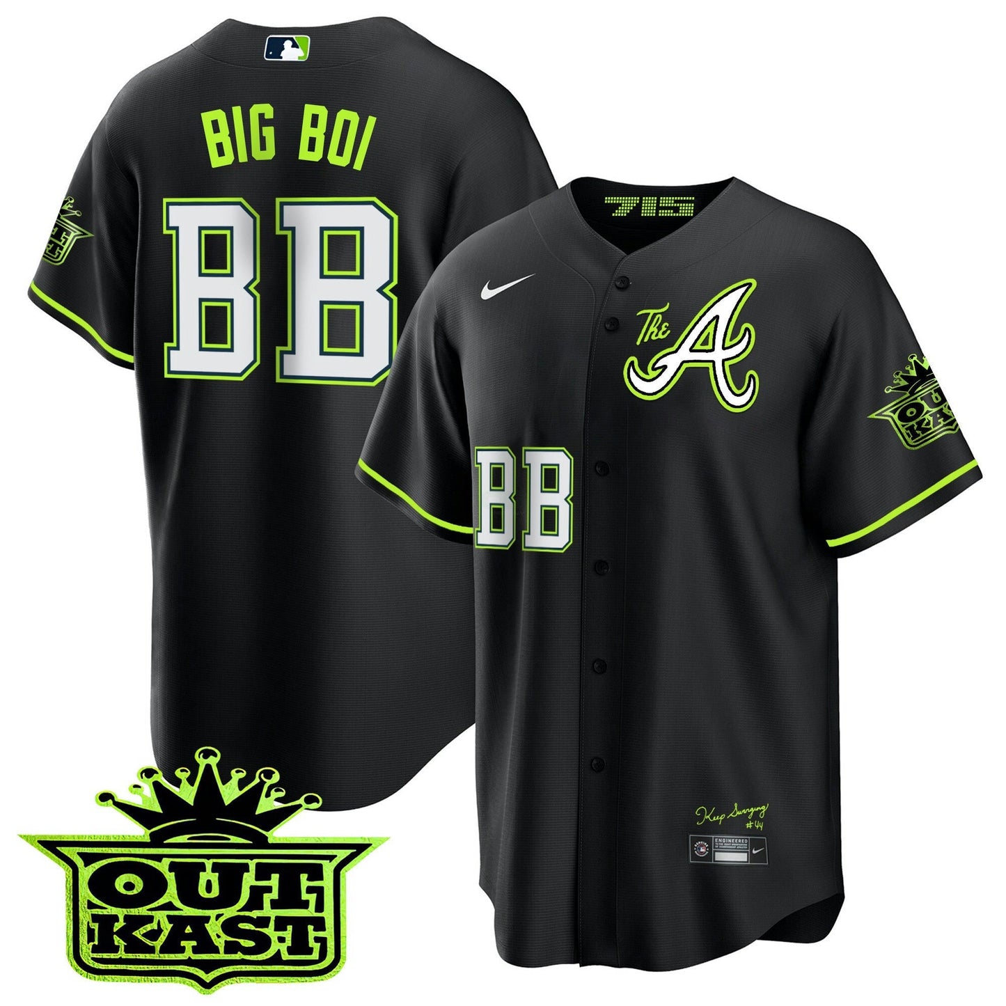 Camisa MLB Youth’s Atlanta Atliens The A Cool Base Jersey
