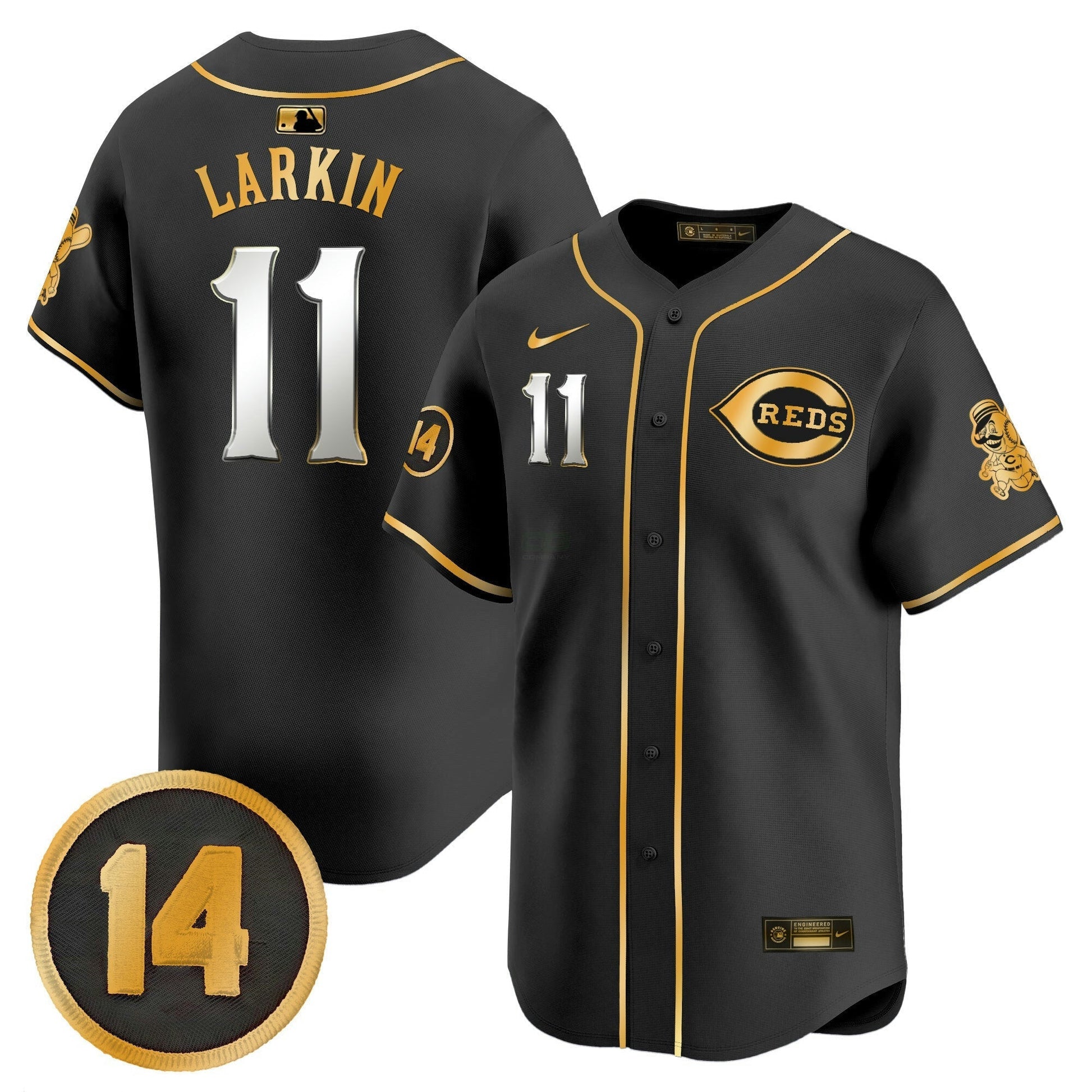 Camisa MLB Youth’s Cincinnati Pete Rose Patch Vapor Premier Limited Jersey