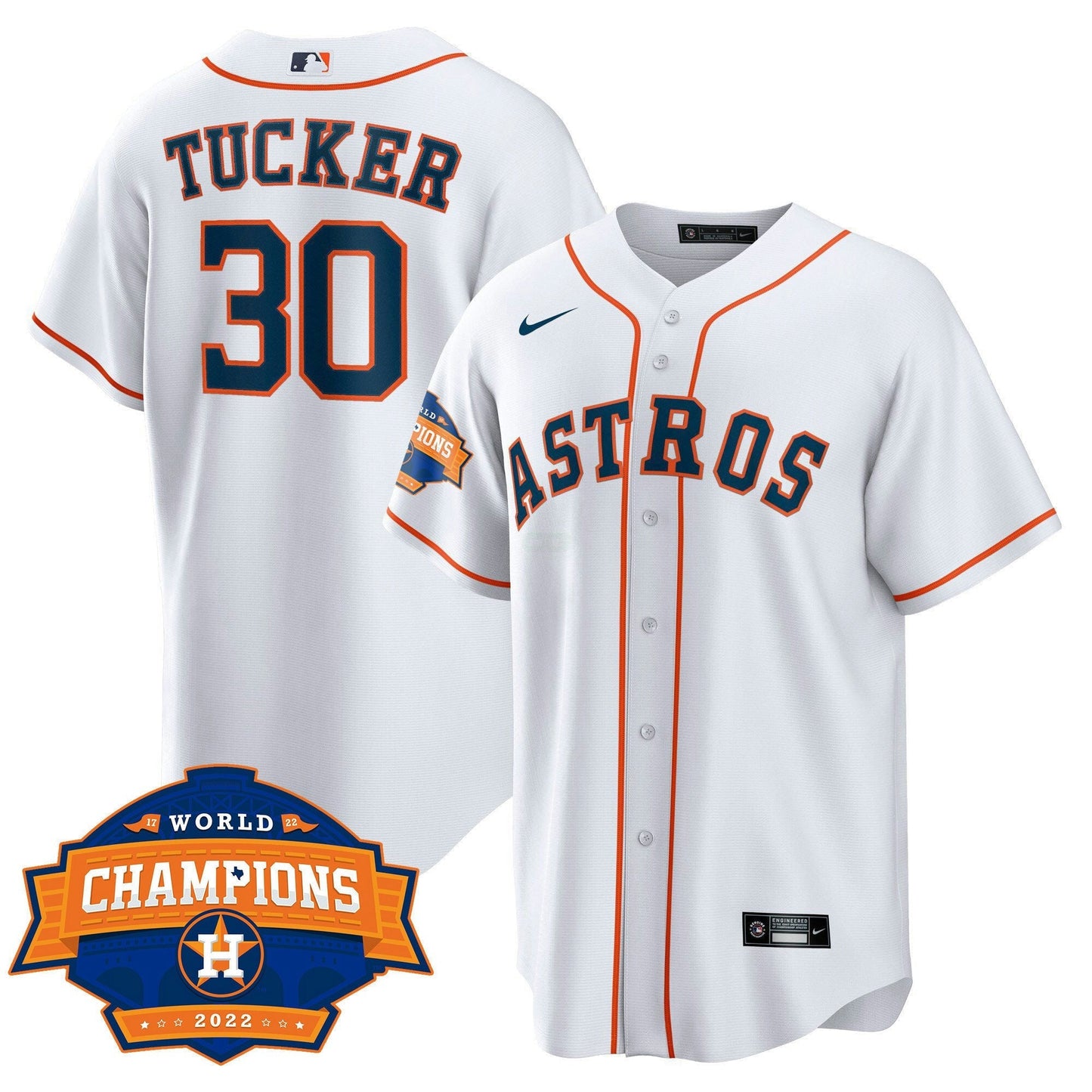 Camisa MLB Youth’s Houston 2022 World Series Champions Patch Limited Jersey