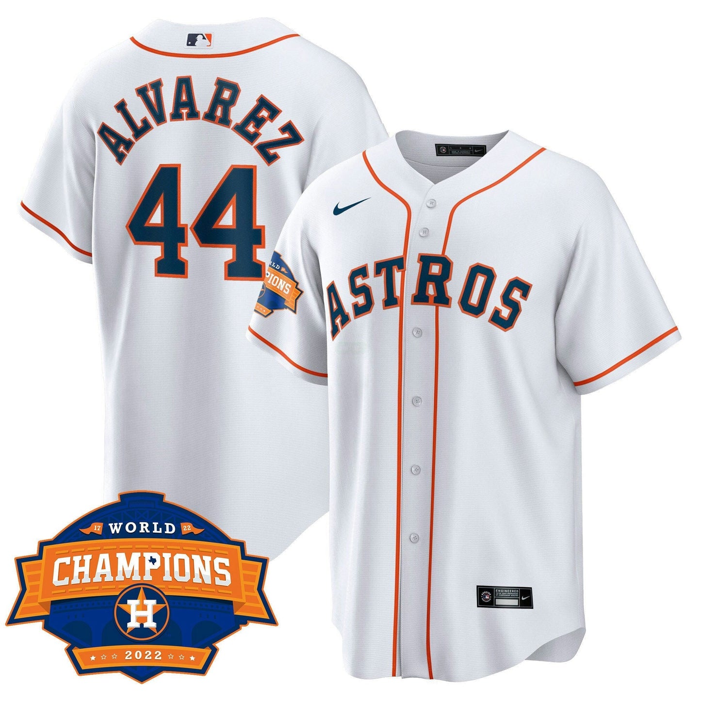 Camisa MLB Youth’s Houston 2022 World Series Champions Patch Limited Jersey
