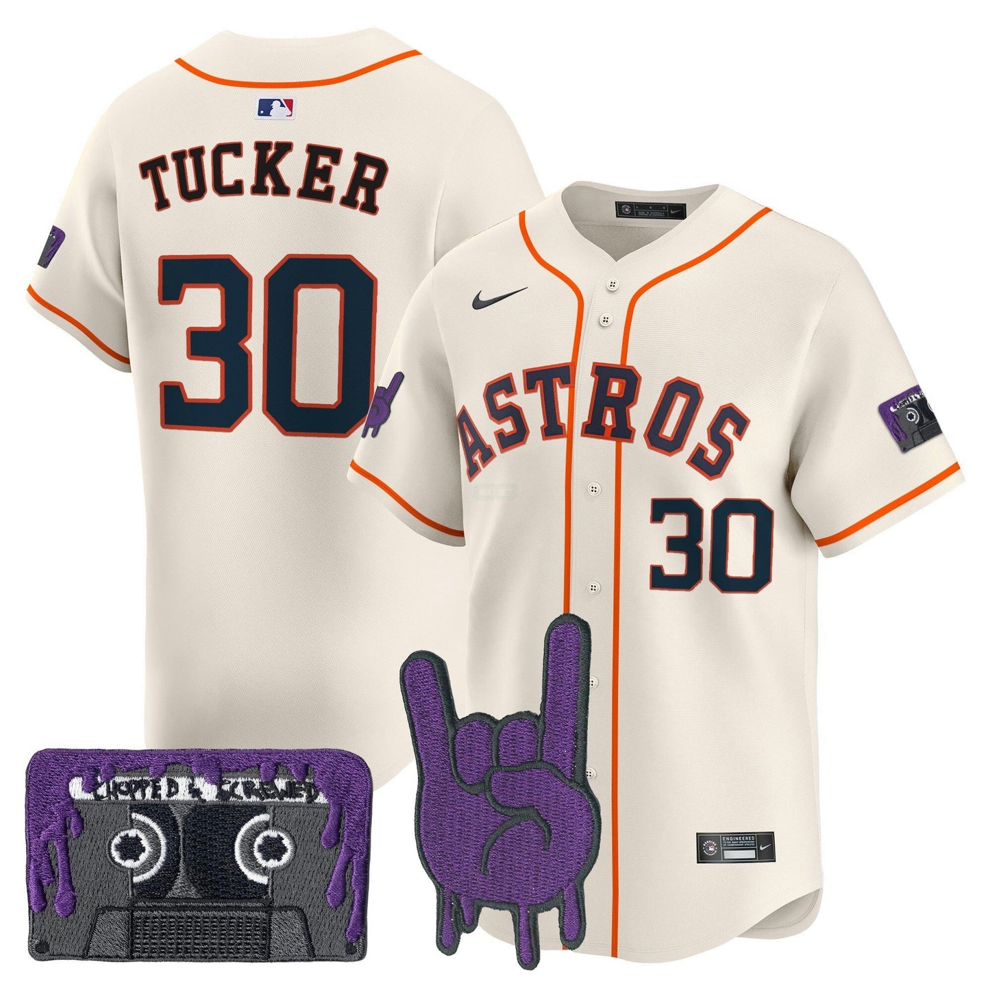 Camisa MLB Youth’s Houston DJ Screw Patch Vapor Premier Limited Jersey