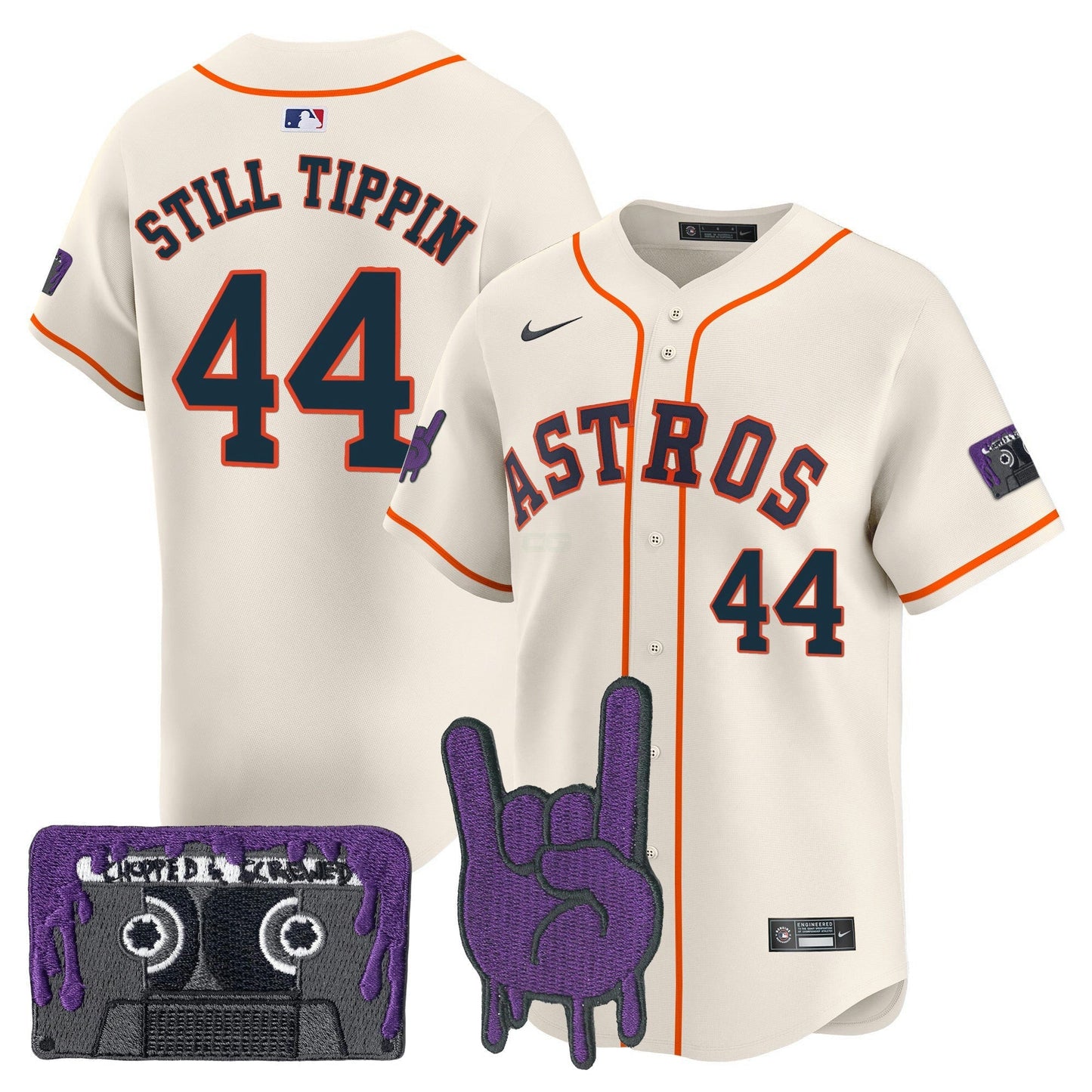 Camisa MLB Youth’s Houston DJ Screw Patch Vapor Premier Limited Jersey