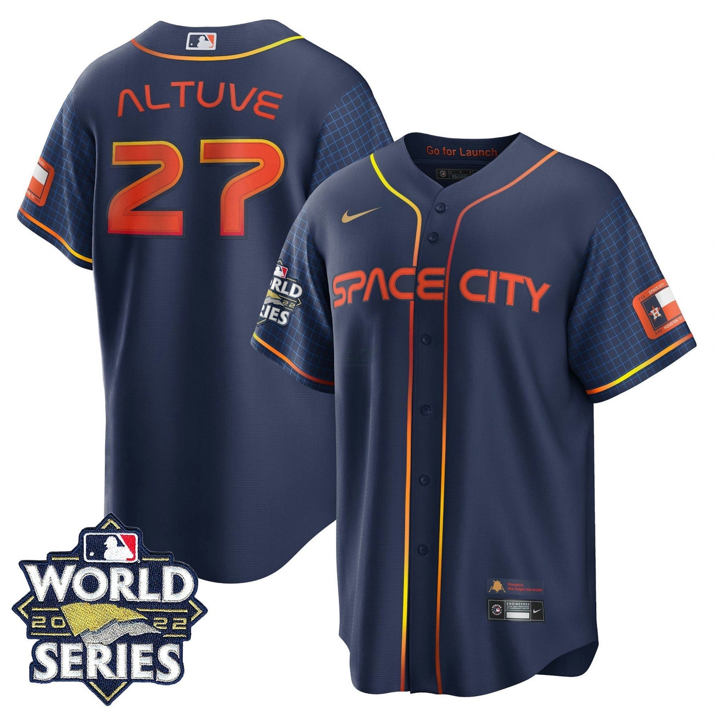 Camisa MLB Youth’s Houston Space City 2022 World Series Jersey