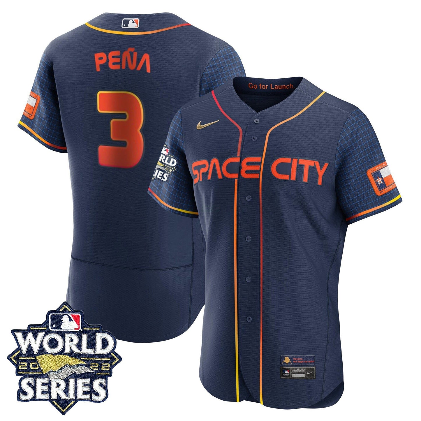 Camisa MLB Youth’s Houston Space City 2022 World Series Jersey