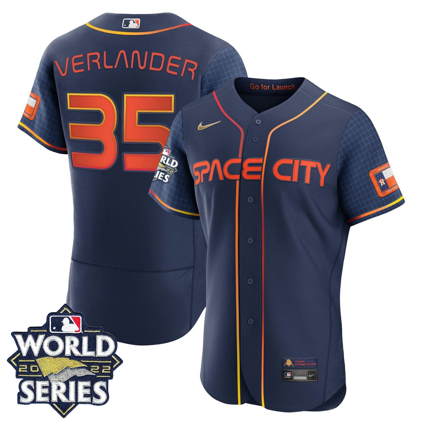 Camisa MLB Youth’s Houston Space City 2022 World Series Jersey
