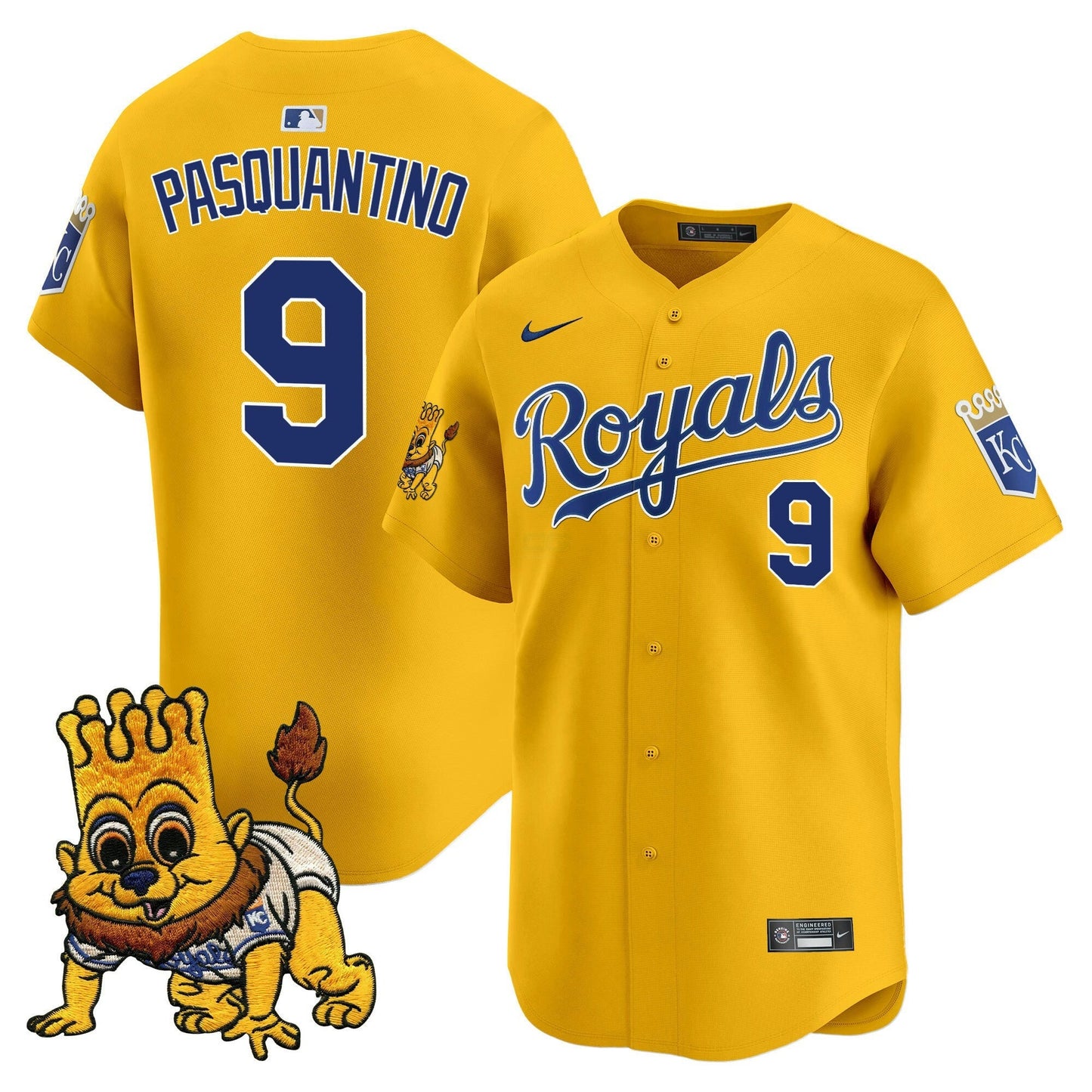 Camisa MLB Youth’s Kansas City Sluggerrr Patch Vapor Premier Limited Jersey