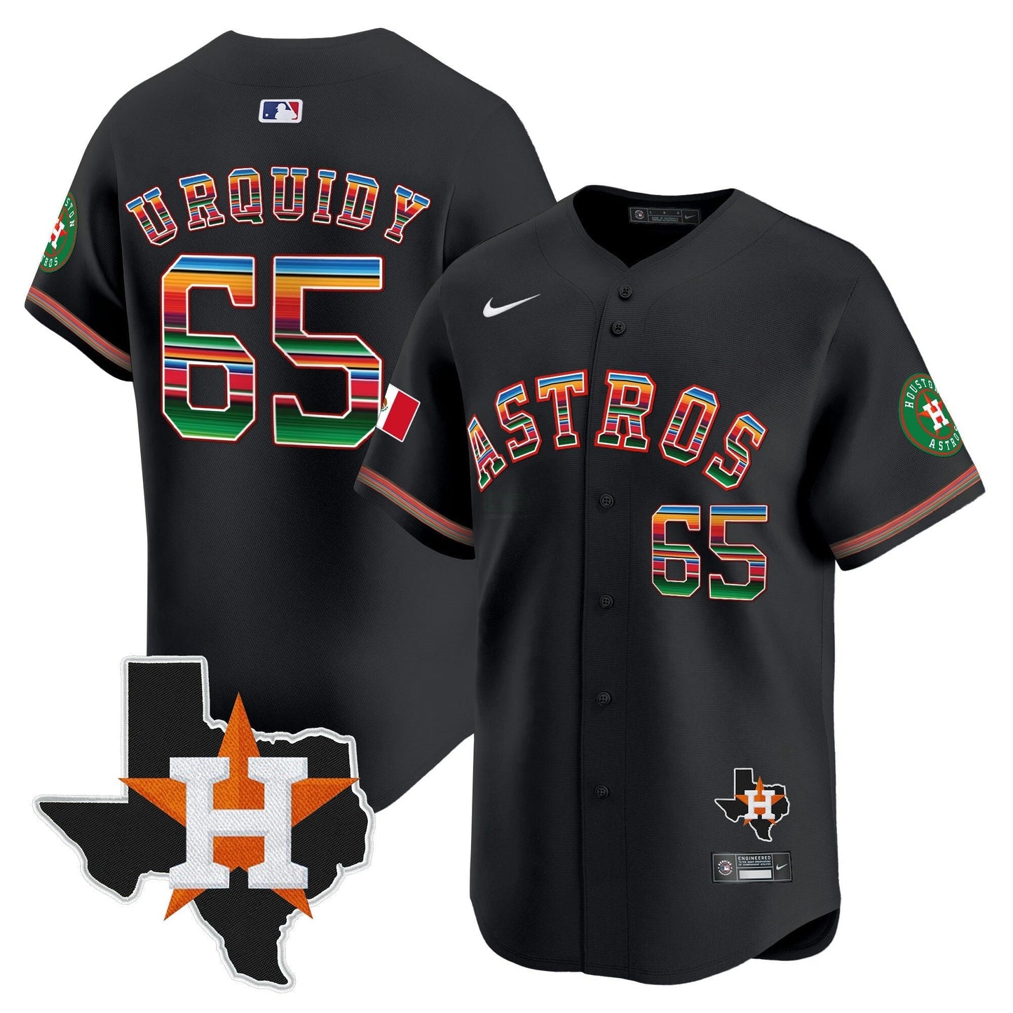 Camisa MLB Youth’s Mexico Texas Patch Vapor Premier Limited Jersey