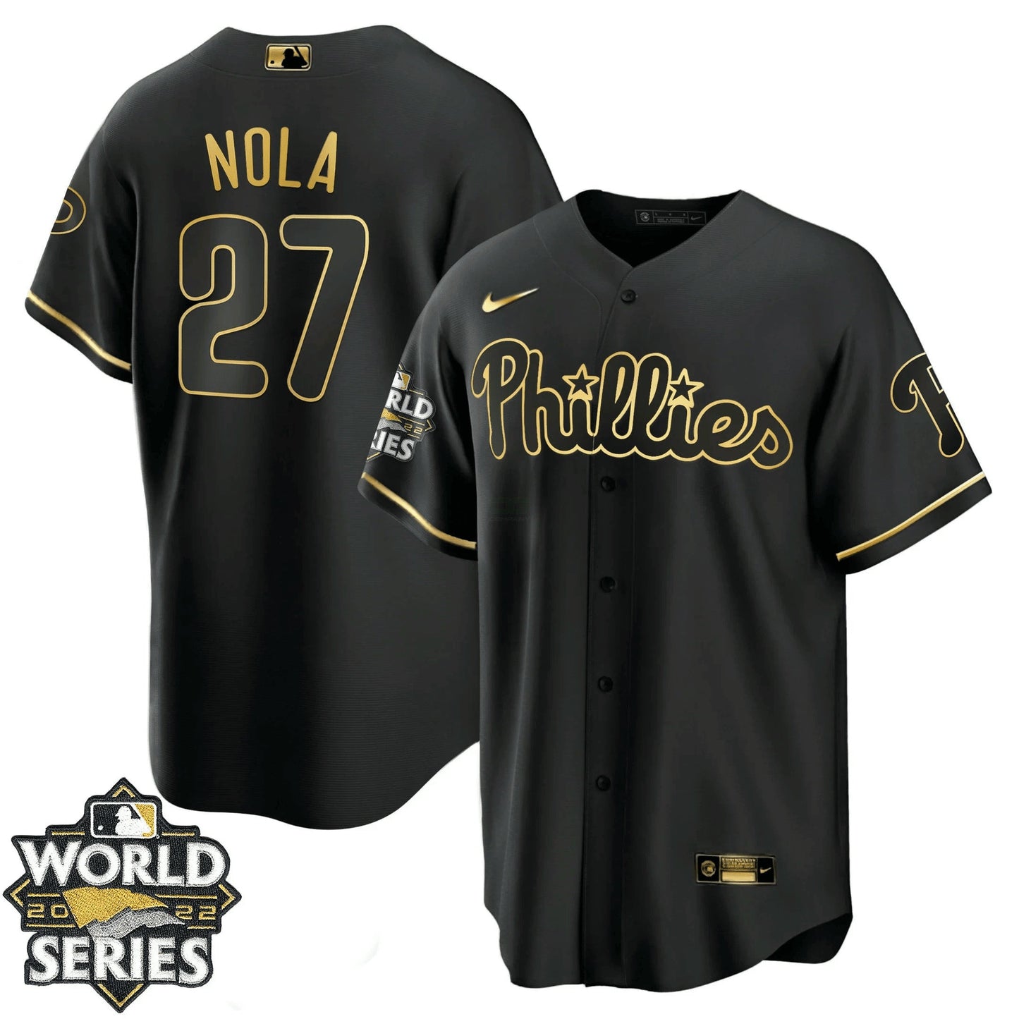 Camisa MLB Youth’s Philadelphia Gold 2022 World Series Jersey