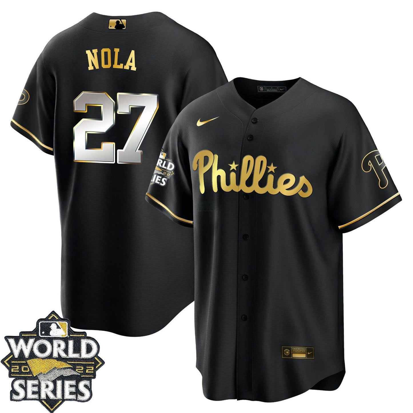 Camisa MLB Youth’s Philadelphia Gold 2022 World Series Jersey Limited