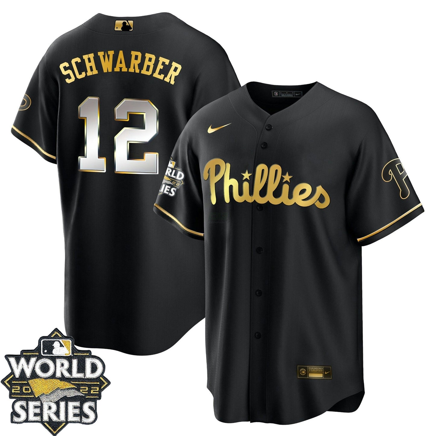 Camisa MLB Youth’s Philadelphia Gold 2022 World Series Jersey Limited