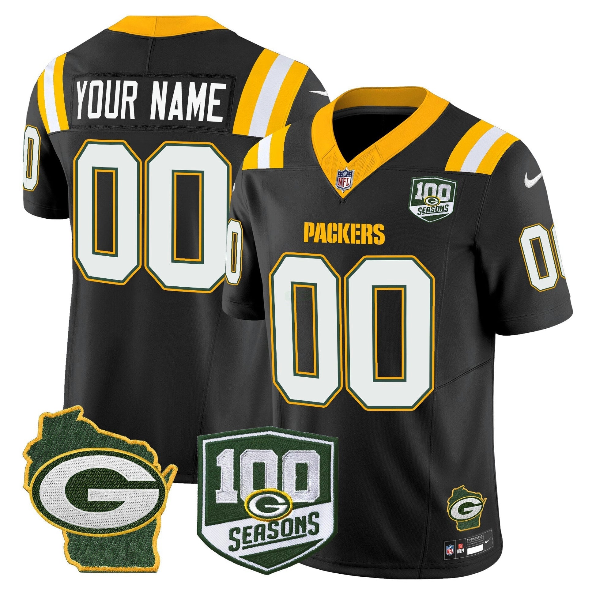 Camisa NFL 100th Season & Home Patch Vapor Limited Jersey