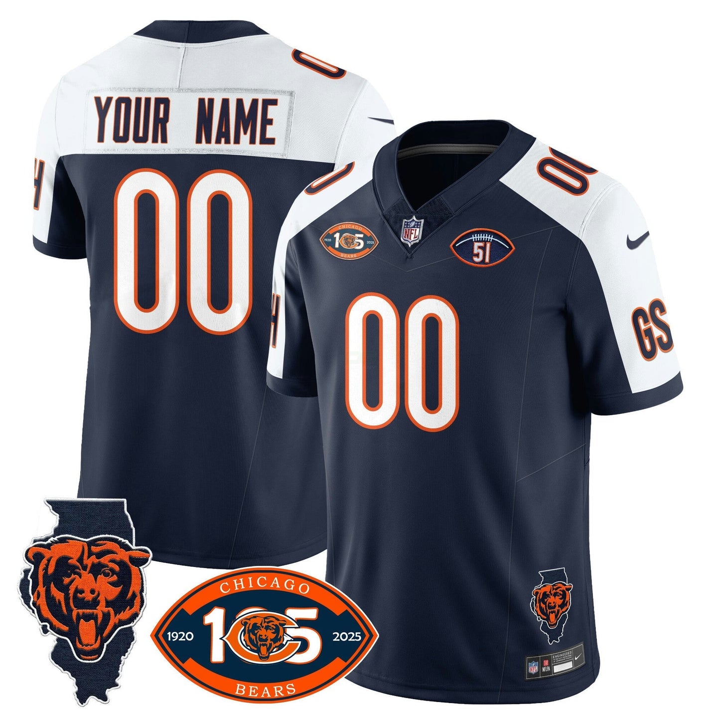 Camisa NFL 1920-2025 The Vapor Limited Jersey