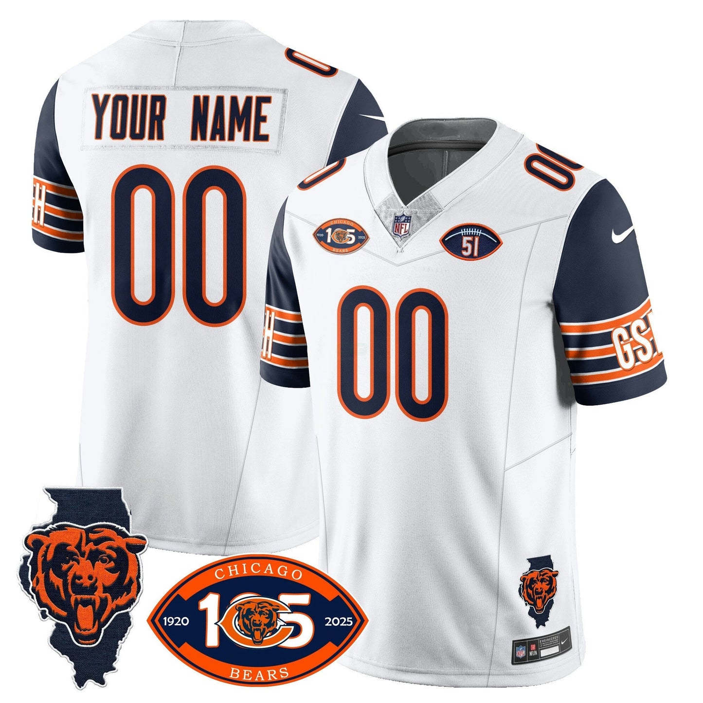 Camisa NFL 1920-2025 The Vapor Limited Jersey